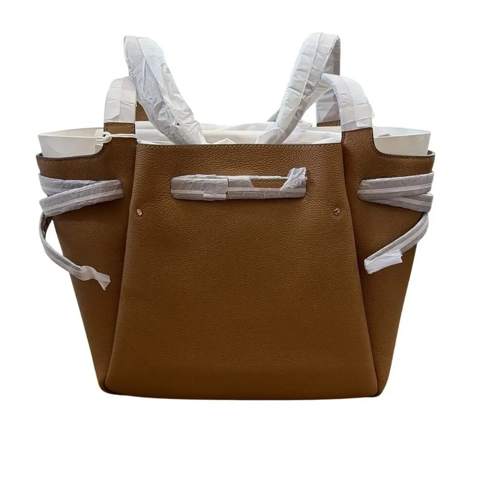 Tory Burch Romy Leather Tote Tiramisu Brown New with tags